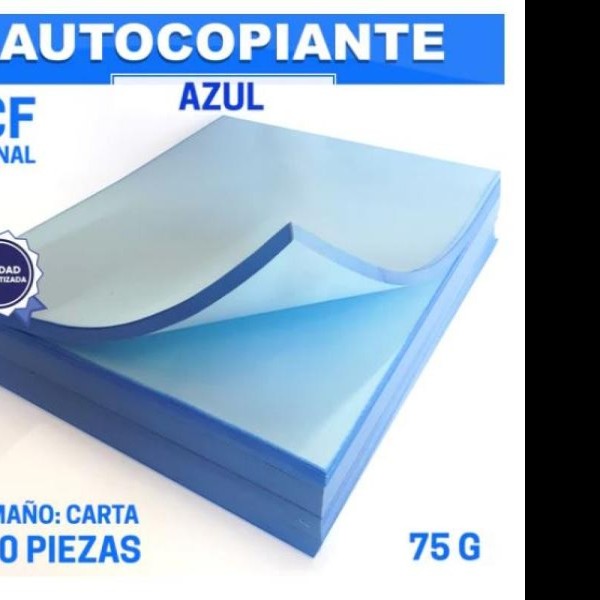 PAPEL AUTOCOPIANTE CFB 75G. CTA. AZUL INTERM.MILL.E.5 C5